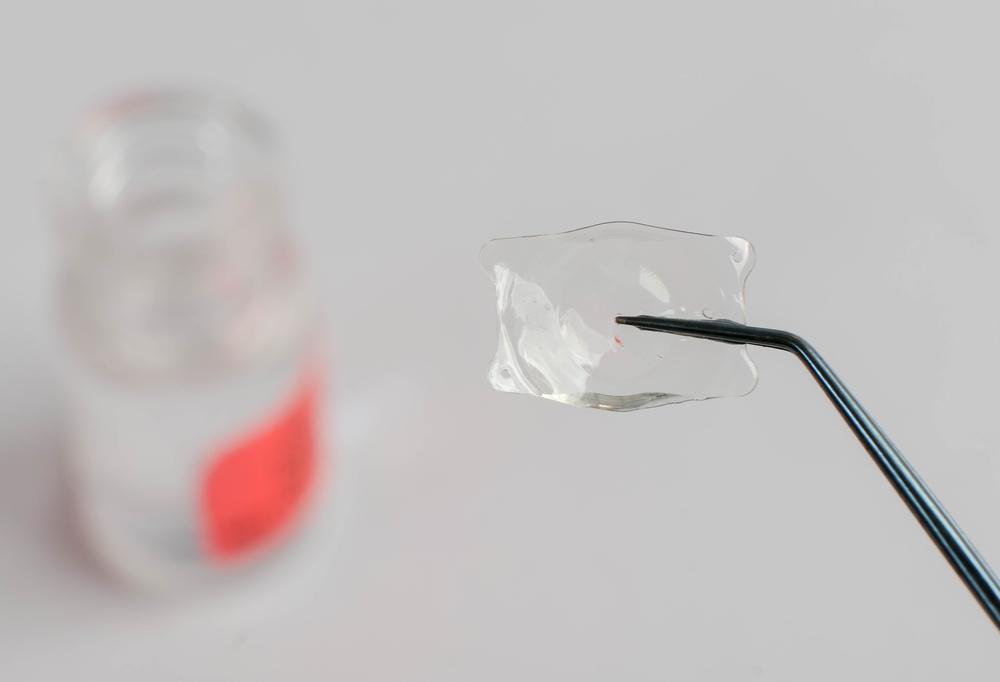 closeup photo of implantable collamer lens (visian ICL) for refractive error surgery