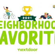 Nextdoor's 2021 Neighborhood Favorite Banner